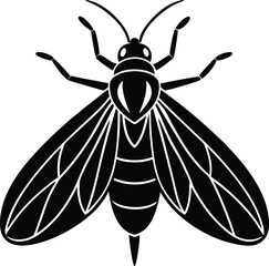 Firefly Silhouette Vector Illustration