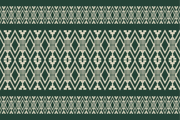 Geometric, seamless,pixel traditional ethnic, thai pattern, fabric pattern for textiles, rugs, wallpaper, clothing, sarong, batik, print, background, cover, illustration, two tone,
