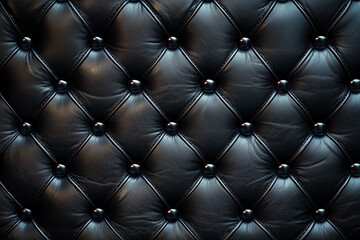 Fototapeta premium Black dark leather background or texture