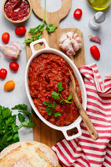 Traditional Georgian vegetarian bean dish lobio.top veiw