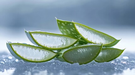 Aloe Vera Slices on Ice (1)