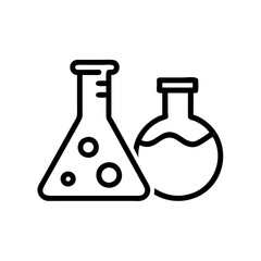 Set of Chemical test tube. Glass tube. Flask template. Glass container. Flask of poison. Jar icon. Medicine vial. Logo template. Chemical test tube silhouette. Laboratory tube. Flask icon.
