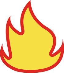 불 아이콘 산불조심