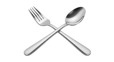 Isolated Fork and spoon