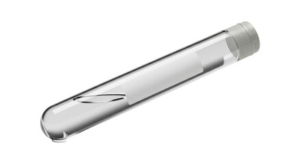 Isolated Test Tube with Water