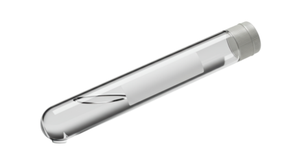 Isolated Test Tube with Water