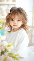 Naklejka premium Baby Girl Portrait