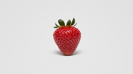 Juicy Red Strawberry A Close-Up View of Freshness