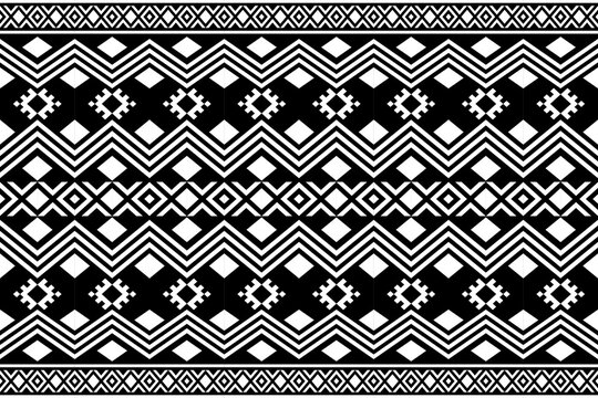 Geometric, seamless,pixel traditional ethnic, thai pattern, fabric pattern for textiles, rugs, wallpaper, clothing, sarong, batik, print, background, cover, illustration