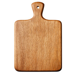Fototapeta premium Wooden cutting board on a transparent background.