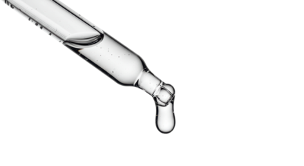 Isolated Dropper with Liquid