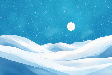 Naklejka premium Sunny snow background with shades 