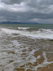 waves on the beach