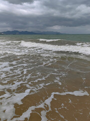 waves on the beach