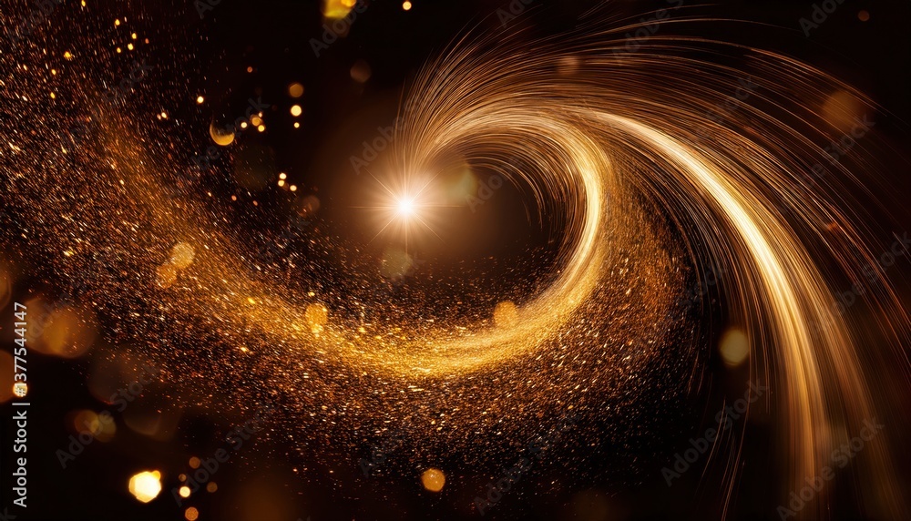 Poster mesmerizing spiral of light creating an enchanting visual experience in a hypnotic and abstract styl