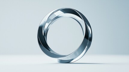 Sleek metallic rings displayed on a minimalist surface showcasing modern design aesthetics and elegance