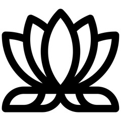 Yoga. Editable stroke vector icon.