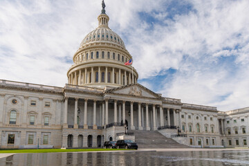 The iconic United States Capitol building, an emblem of American democracy