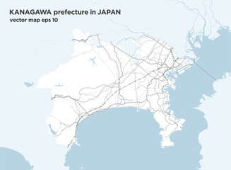 日本の神奈川県のシンプルなロードマップ
