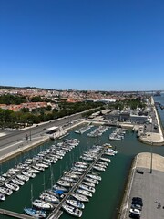 Obraz premium View from Padrão dos Descobrimentos in Lisbon, Portugal