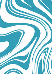 Pastel wavy lines abstract background. Trendy psychedelic retro style banner.  Waves, swirl and twirl pattern.