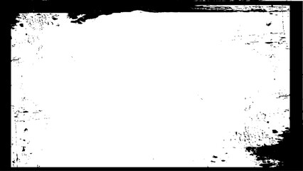 Scratched Frame. Grunge Urban Background Texture Vector. Grunge Frame With White Space. 