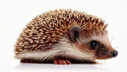 Obraz premium hedgehog on white background