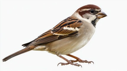 Fototapeta premium Sparrow isolated on transparent background