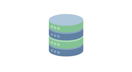 Illustration of Database Stack with Multiple Tiers for Digital Infrastructure