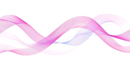 Abstract colorful wave lines on a white clean background