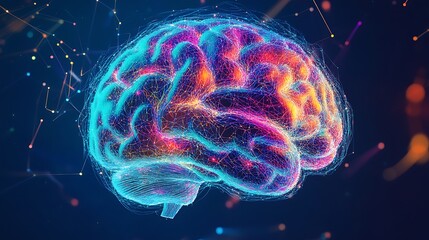 Close Up of Synapse and Neurons Sending Chemical and Electrical Signals in Human Nervous System 3D Rendering