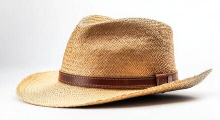 Light Beige Straw Cowboy Hat