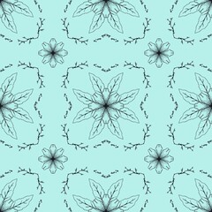 Obraz premium seamless floral pattern