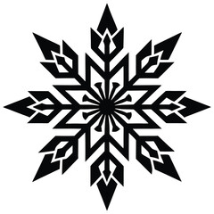 Obraz premium abstract snowflake vector illustration