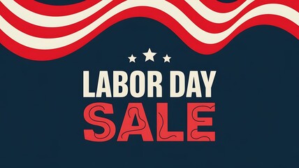 Naklejka premium Labor Day Banner Design amp American Celebration Poster for the Holiday 