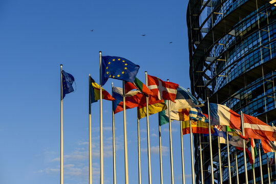 EU parliament, Strasbourg, Alsace, France
