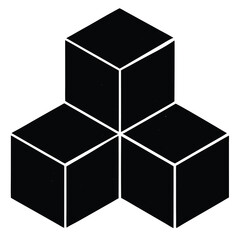 neutral color blocks silhouette vector