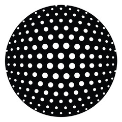 subtle dot grid silhouette vector