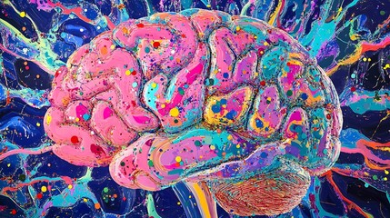 Human Nervous System Highlighting Spine and Nerve Pathways , Medical and Anatomical Representation of Neurology and Health Science