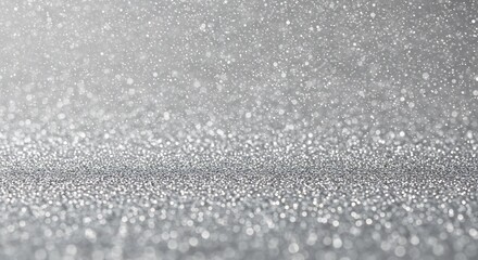 Obraz premium Silver Glitter Texture Soft Light Background. AI Generated