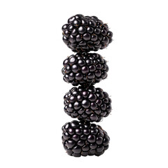 Fresh blackberries stacked beautifully showcase vibrant food styling