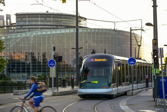 EU parliament, Strasbourg, Alsace, France