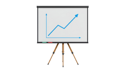 Isolated Whiteboard with Graphic