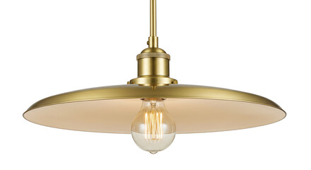 Isolated Brass Pendant Lamp