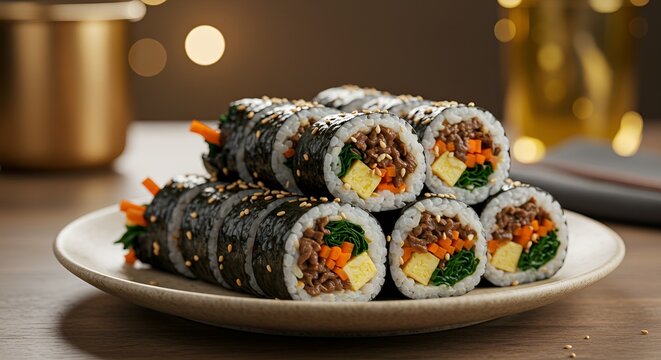 Bulgogi Kimbap, 불고기김밥, 김밥, 분식