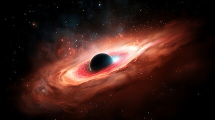 Fototapeta premium Black Hole Galactic Nebula