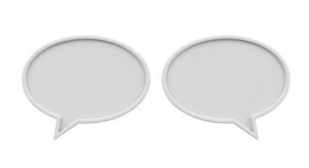 Isolated Speech Bubbles