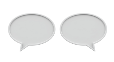 Isolated Speech Bubbles