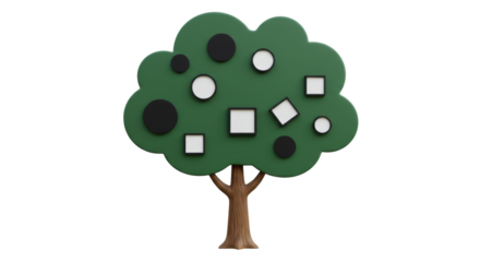 Isolated Family Tree Design