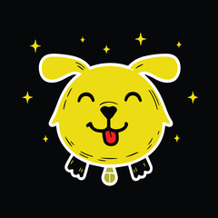 Cute Dog Logo vector art